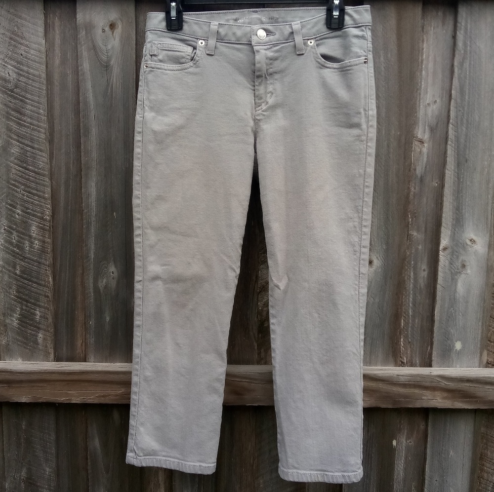 🆕 Michael Kors Gray Capri Jeans Cropped Size 4 - Picture 2 of 7
